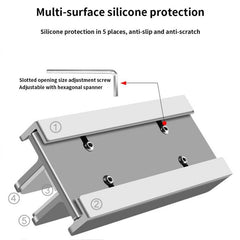 Versatile Aluminum Laptop Tablet Phone Stand - Compact Design-1964932298159820802