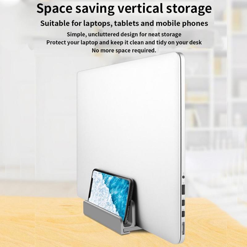 Versatile Aluminum Laptop Tablet Phone Stand - Compact Design-1964932298159820804