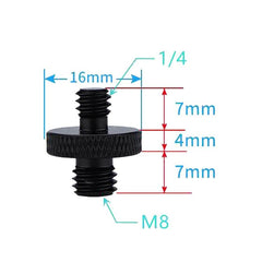 4-Piece A27 To M8 Male Screw Adapters-1915198405349609473