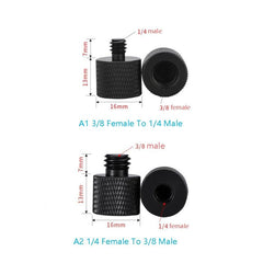 10-Piece Screw Adapter Set 1 / 4 Female To 3 / 8 Male Blue-1915197636793733122