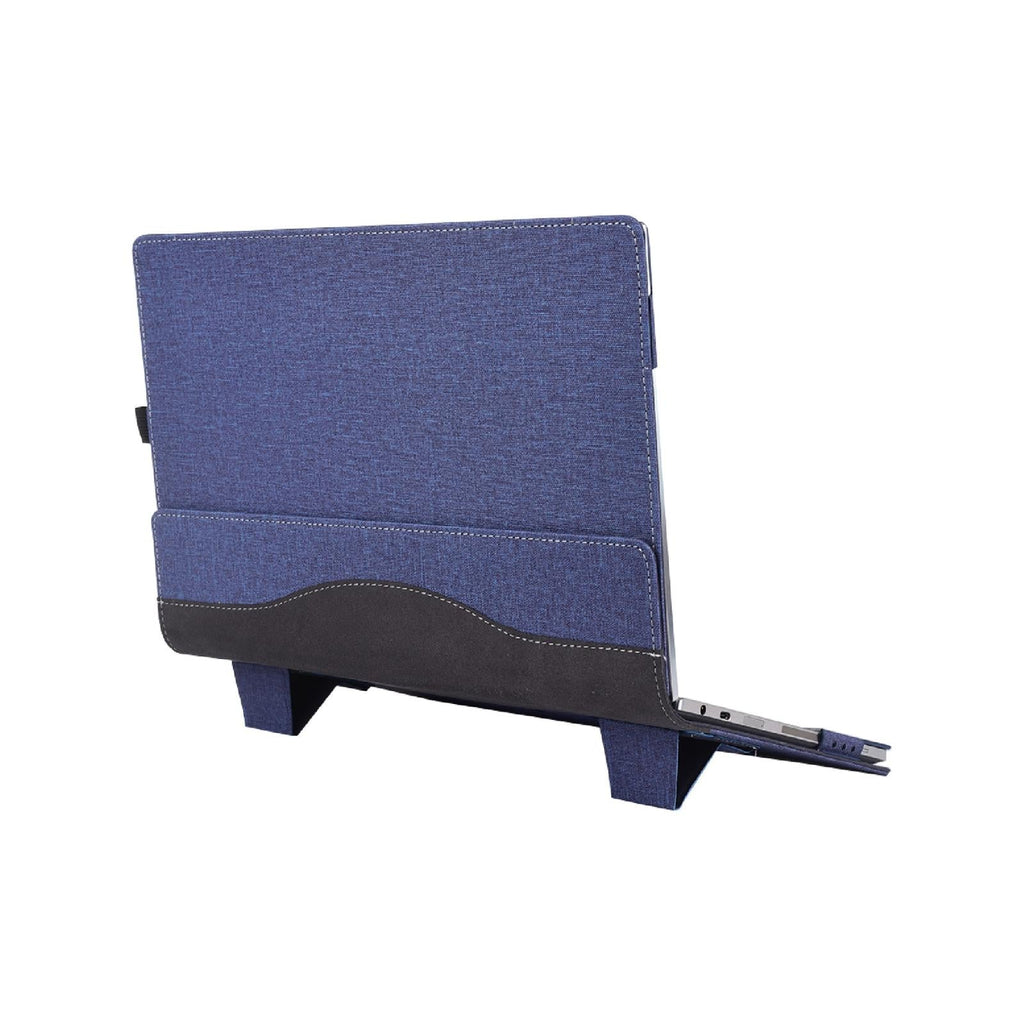 15.6 Inch Multifunctional Laptop Case With Stand - Blue Pu Leather-1915197784328376320