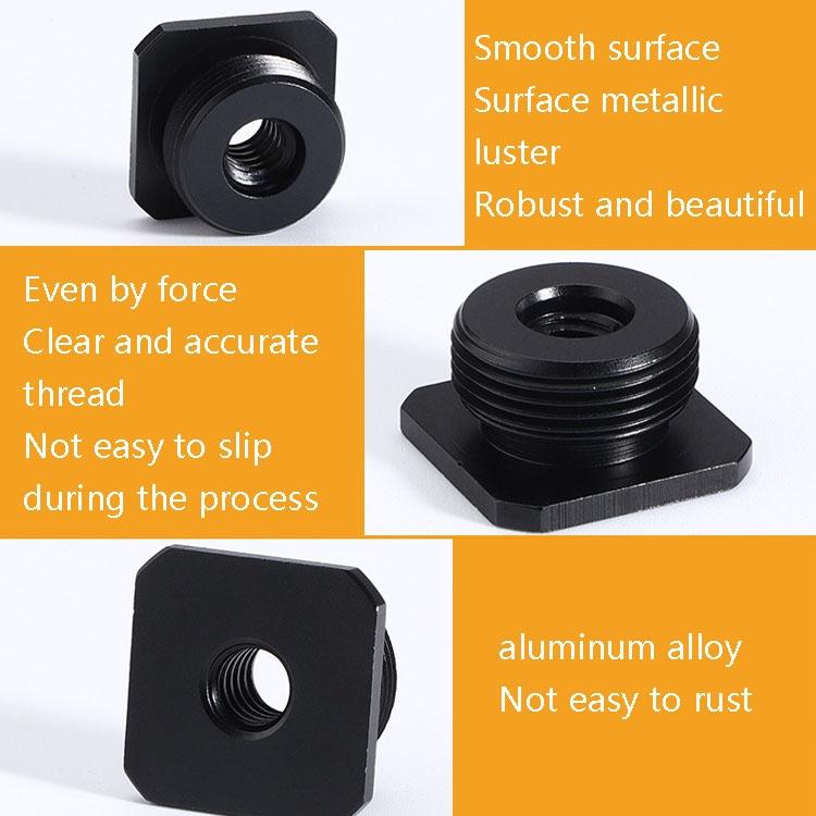 2-Pack Aluminum Hot Shoe Adapter 5 / 8 Male To M6 Female-1915198132350750724