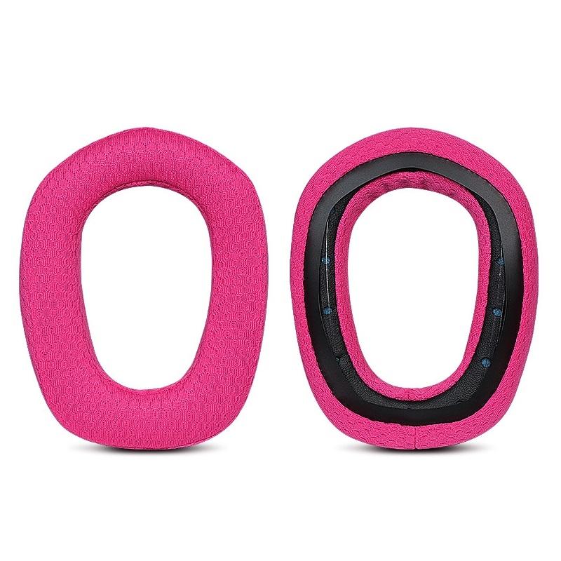 2-Pack Headrest Pads For Logitech G435 - Rose Red Sponge-1915197786379390981