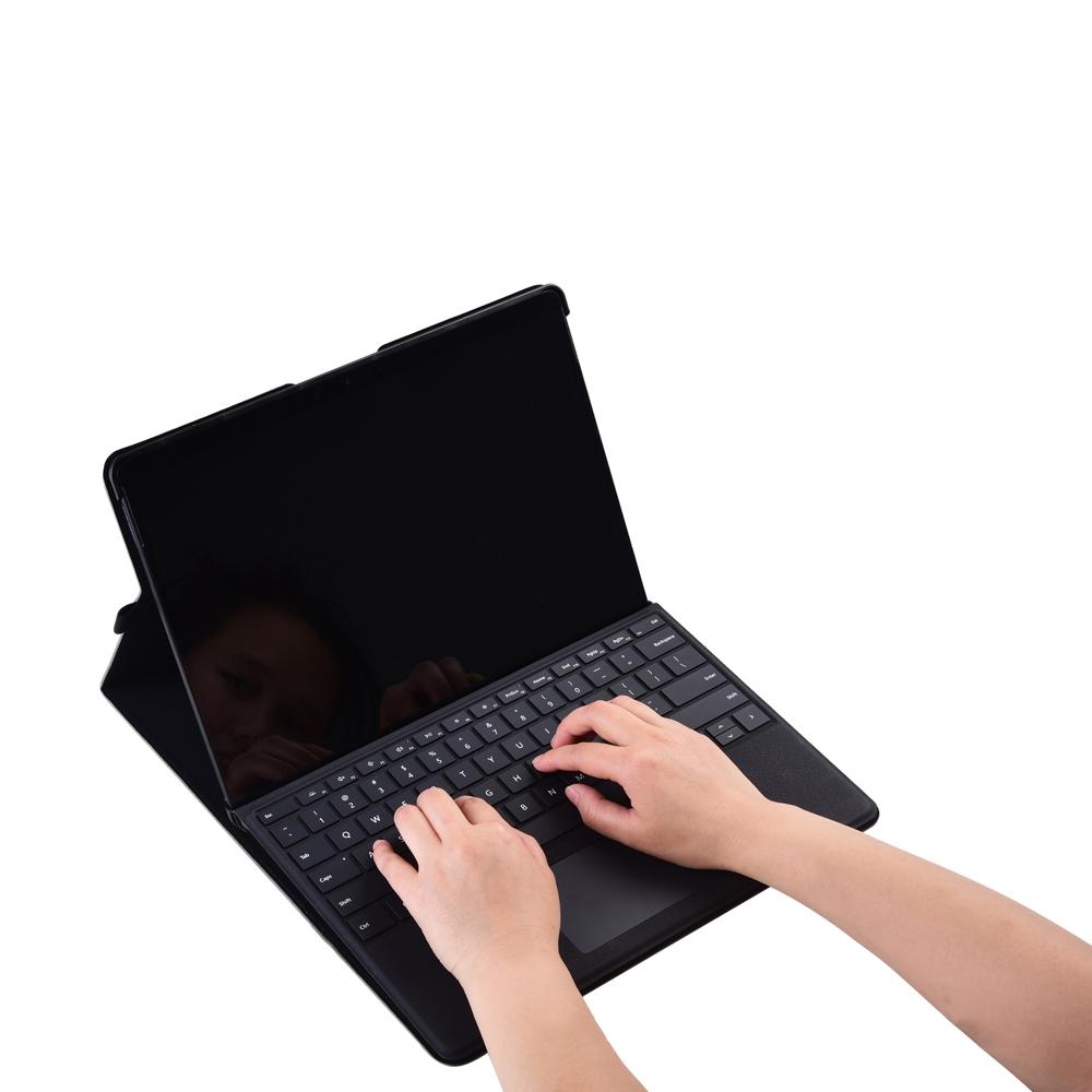 Light Gray Leather Tablet Case For Microsoft Surface Pro X With Power Bag - 13 Inch-1915198406859558918