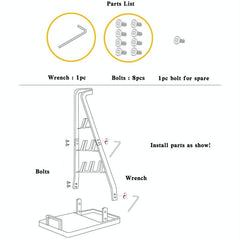 Universal Non-Punch Vacuum Cleaner Floor Storage Bracket For Dyson - White-1915198139405570054