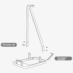 Non-Punch Storage Bracket For Dyson Vacuum - Universal Floor Mount Black-1915197827315798022