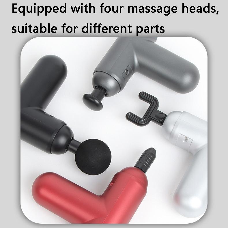 Compact Vibrating Fascia Massage Gun - Gray-1915198121172930563