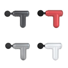 Red Mini Vibrating Fascia Massage Gun - Button Type-1915197810286923777