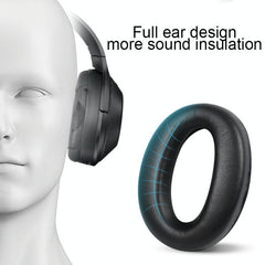 2-Pack Leather Earpads For Sony Wh-1000Xm4 - Black With Buckle-1969996466982359042