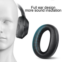 Blue Leather Earpads For Sony Wh-1000Xm4 - Set Of 2-1915197632448434178