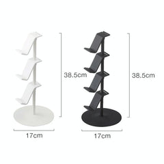 3-Tier Desktop Gamepad And Headphone Storage Rack - White-1915198262067990529