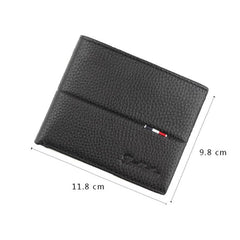 Rfid-Blocking Men Wallet With Card Holder By Baweisi - Black-1915197798484152321