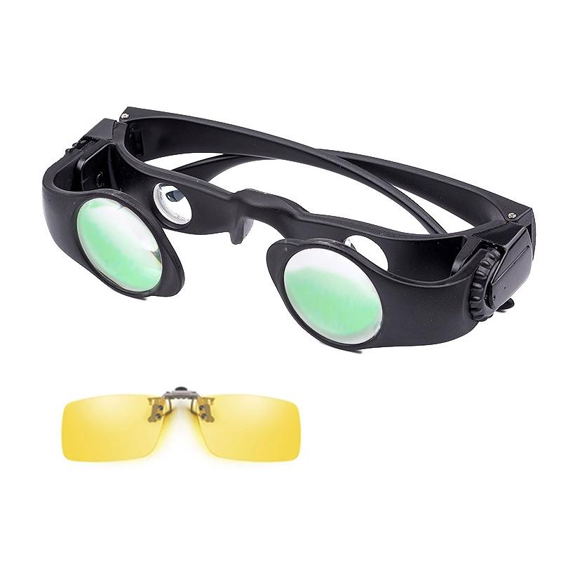 Zoomable Fishing Binoculars - Yellow Clip 8X Magnification-1915197955820883974