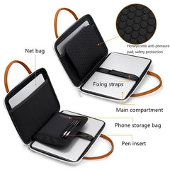 Waterproof Multifunctional Computer Bag - Black Oxford-1915197843749081091