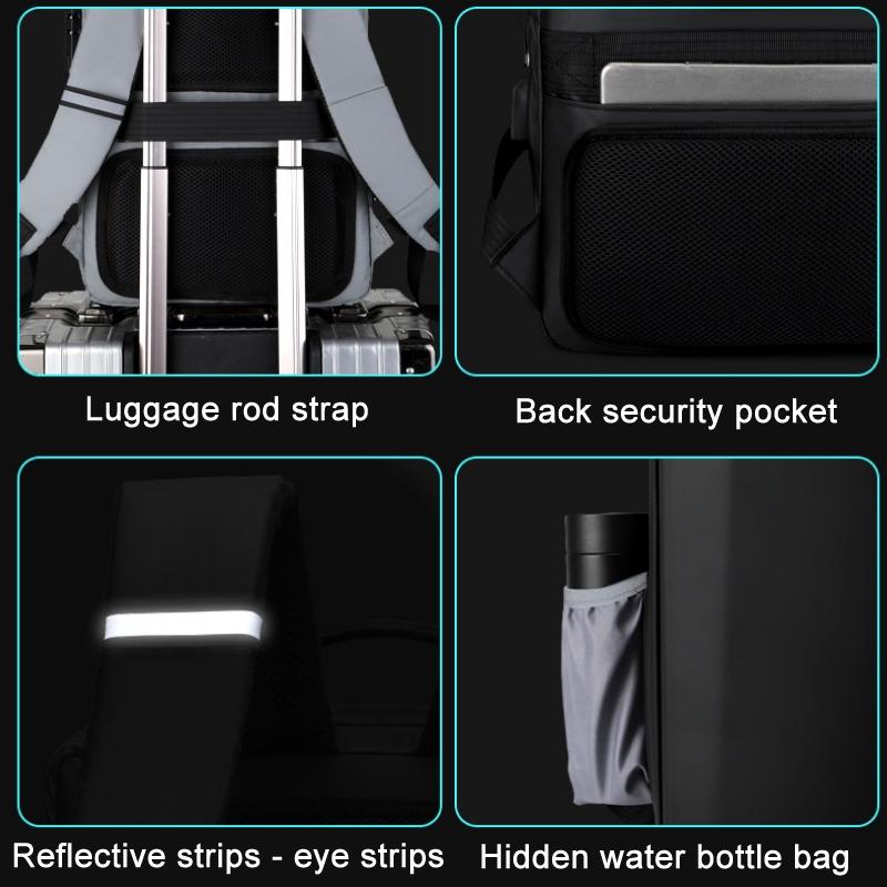 17.3 Gaming Backpack - Durable Hard Shell Black-1915197984627363842