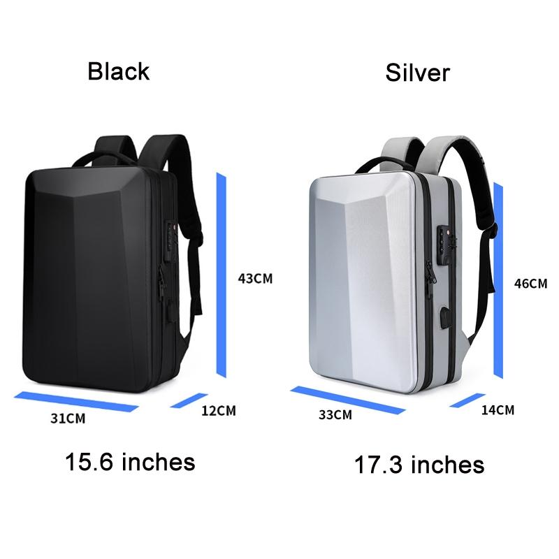 17.3 Silver Gaming Backpack With Hard Shell For Computers-1915197823524147201