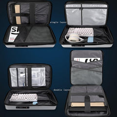 Men Gaming Backpack - Hard Shell Single-Layer Green-1915198262726496261