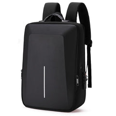 Anti-Theft Hard Shell Backpack For Men - Black-1915197631362109447