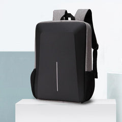 Hard Shell Backpack Alloy Frame Anti-Theft Computer Bag For Men Gray-1915198397380431878