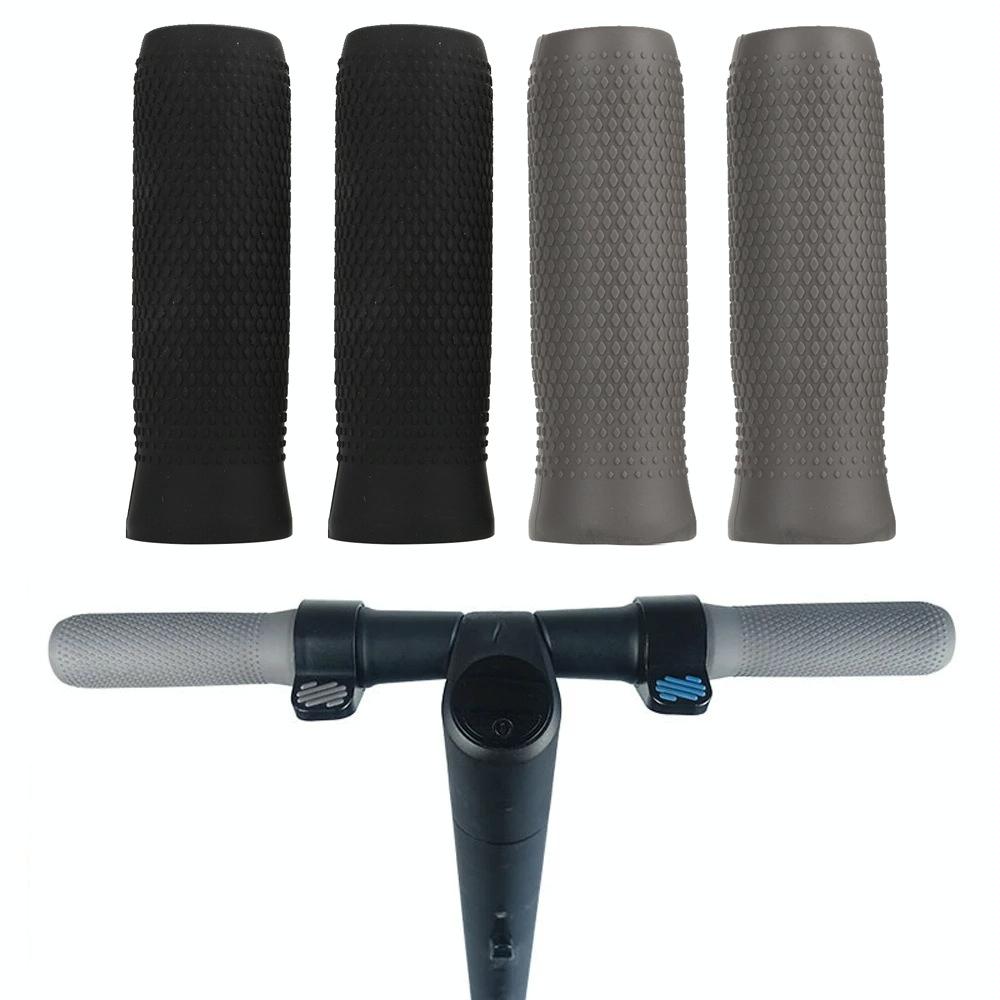 Silicone Handbar Cover For Ninebot Es Scooters - Black Pair-1964932327717081089