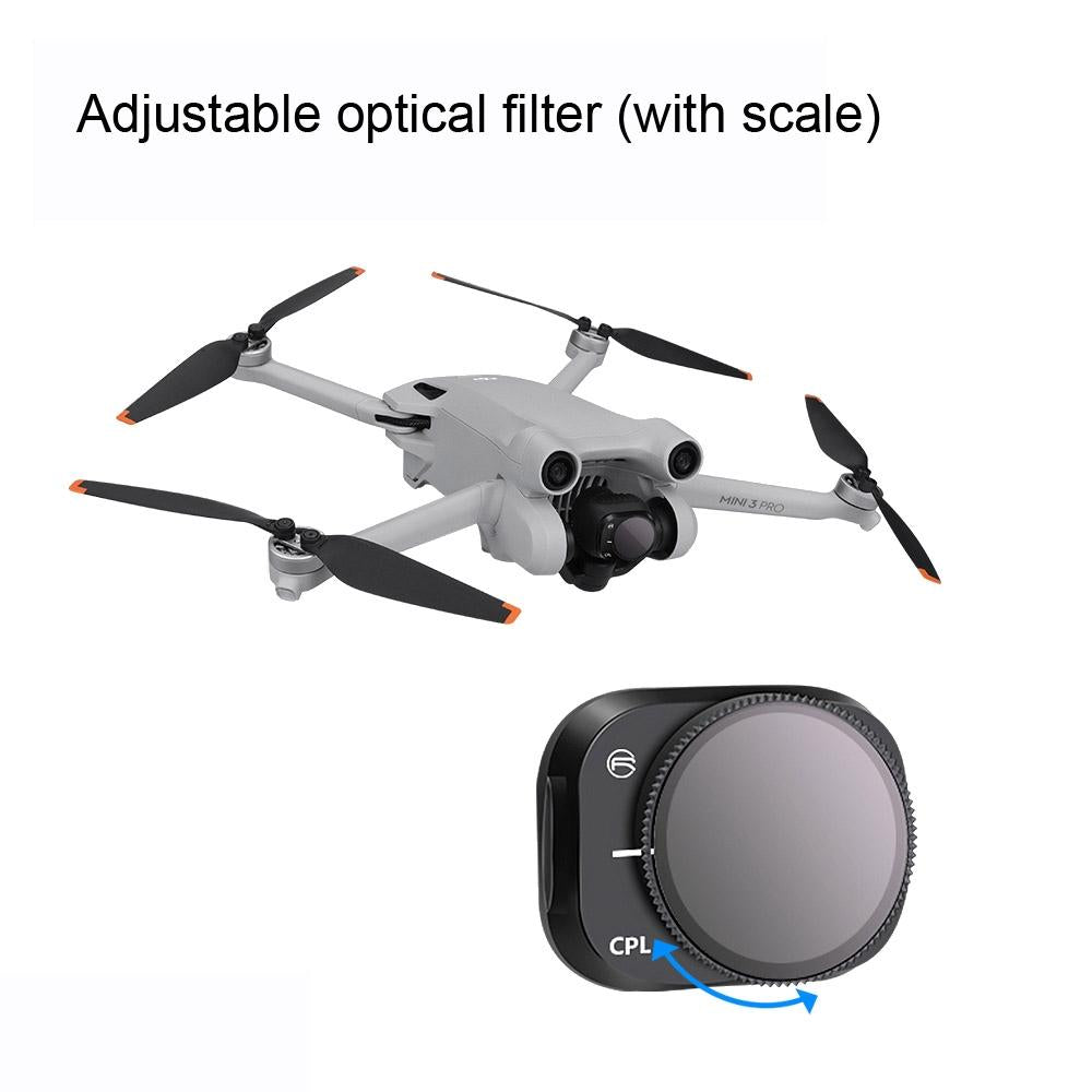 Adjustable Aluminum Alloy Filter For Dji Mini 3 Pro - Nd16-1964932291285356547