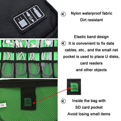 Portable Mobile Phone U Disk Storage Bag - Multifunctional Blue-1915198285325406211