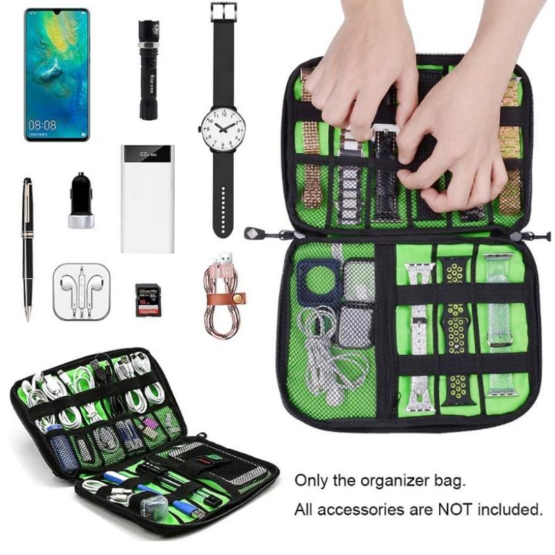 Portable Multifunctional U Disk Storage Bag For Mobile Phone Accessories - Black-1915198108787150852