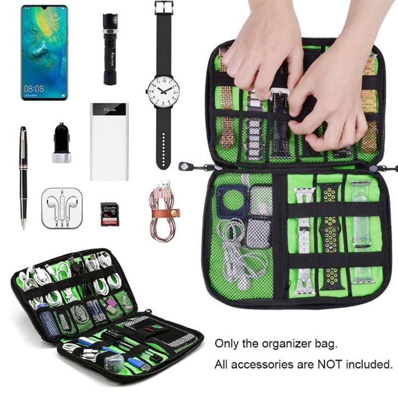 Portable Multifunctional U Disk Storage Bag For Mobile Phone Accessories - Grey-1964932291679621124