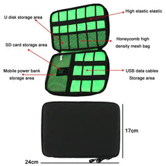 Portable Multifunctional U Disk Storage Bag For Mobile Phone Accessories - Yellow-1964932358067064834