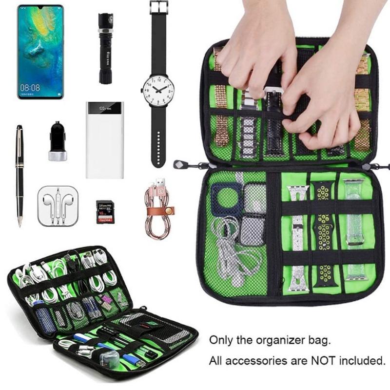 Portable Multifunctional U Disk Storage Bag For Mobile Phone Accessories - Pink-1964932301724979204