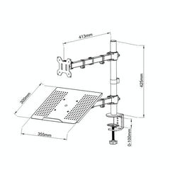Rotatable Dual Screen Laptop Stand For Desktop-1964932310344273925