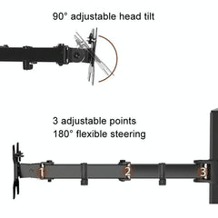 Rotatable Dual Screen Laptop Stand For Desktop-1964932310344273929