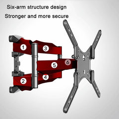 Swivel Tv Wall Mount For 32-52 Inch Monitors-1964932295181864965