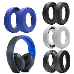 2-Pack Headphone Sponge Covers For Sony Ps3 / Ps4 7.1 Gold - Black-1915198263485665281