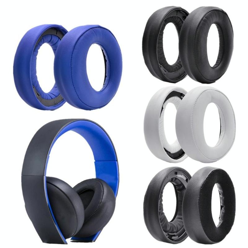 2-Pack Headphone Sponge Covers For Sony Ps3 / Ps4 7.1 Gold - White-1915198092135763969