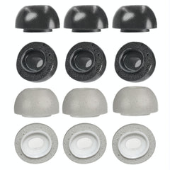 2-Pack Memory Foam Ear Tips For Tws Airpods Pro - Black Large-1915198291813994497