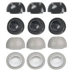 2-Pack Memory Foam Ear Tips For Tws Airpods Pro - Gray Large-1915197805874515969