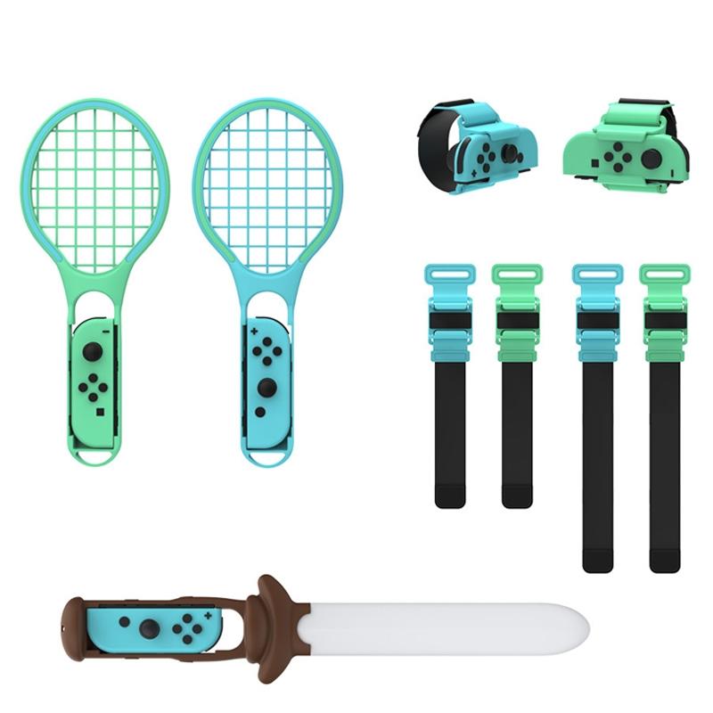 7-In-1 Sports Set For Nintendo Switch Lightsaber Leg Strap Tennis Racket Wrist Strap-1915197586340450304
