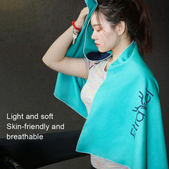 Double-Sided Fleece Bath Towel - Quick-Drying Small Blue-1915197799666946053