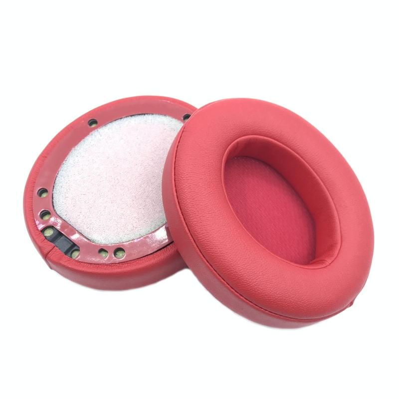 2-Pack Soft Leather Headphone Covers For Beats Studio 2 / 3 - Red-1915197819174653958