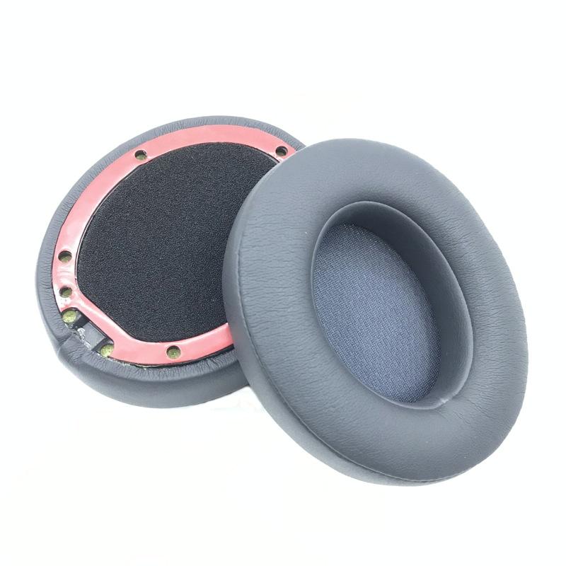 2-Pack Soft Leather Headphone Covers For Beats Studio 2 / 3 - Gray-1915197636286222336
