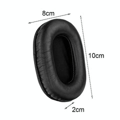 2-Pack Black Headset Earmuffs For Sony Mdr-7506 / V6 / 900St With Stitching-1915198122678685698