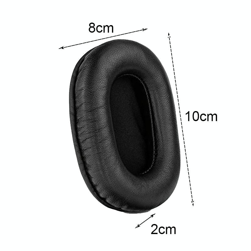 2-Pack Headset Earmuffs For Sony Mdr-7506 / V6 / 900St - White Stitching-1964932315868172290