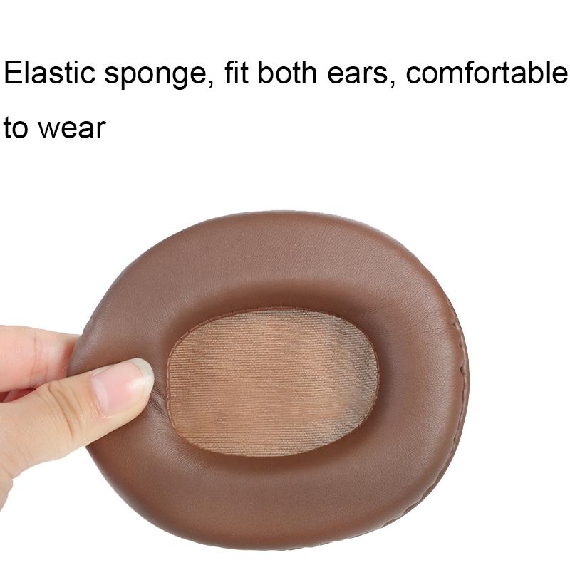 2-Pack Headset Earmuffs For Sony Mdr-7506 / V6 / 900St - Brown Stitching-1964932292887580675