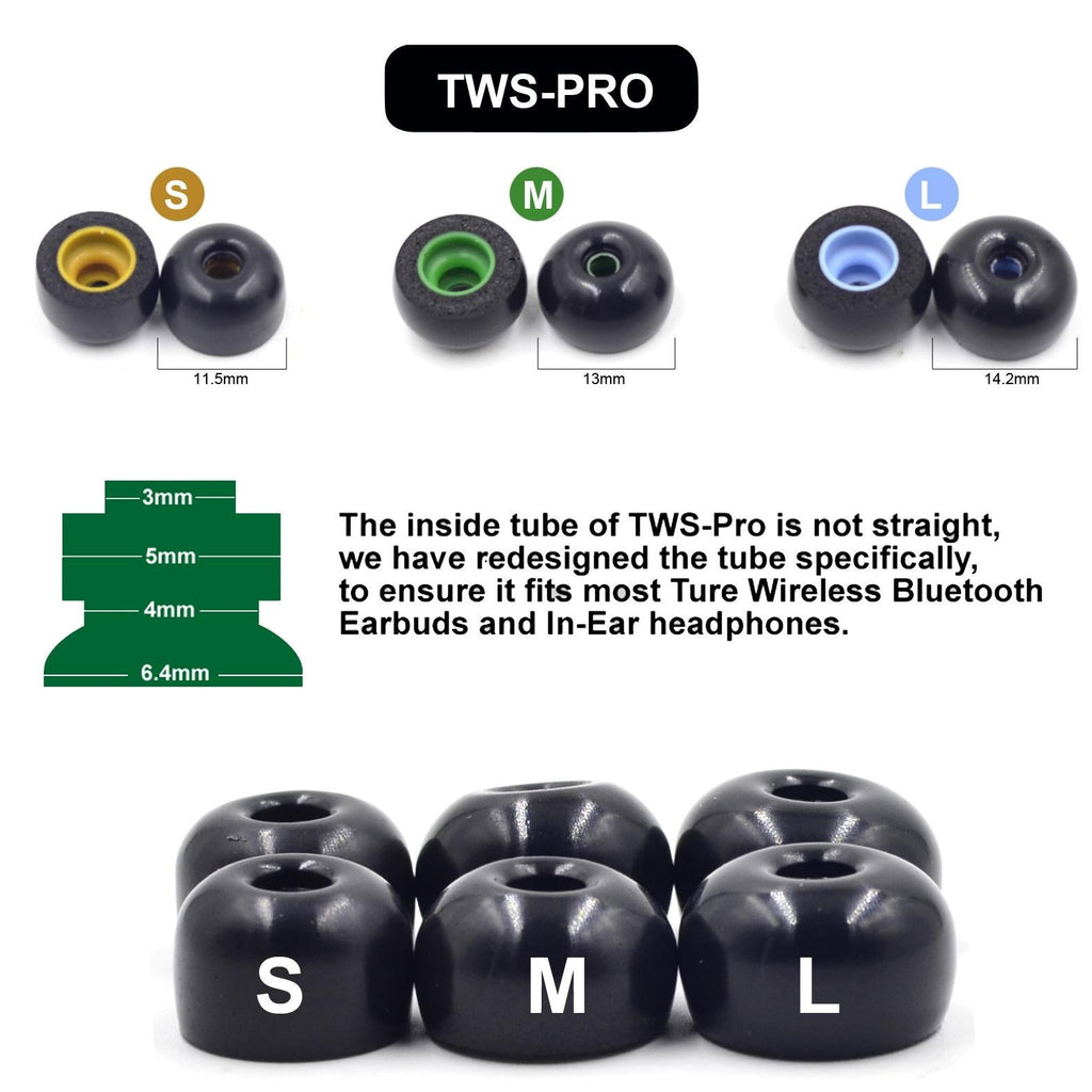 6-Pack Memory Foam Earplugs For Tws Wireless Headsets-1915197960132628484
