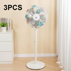 Waterproof Dustproof Fan Cover Set - Little Dinosaur Design-1915197837264687110