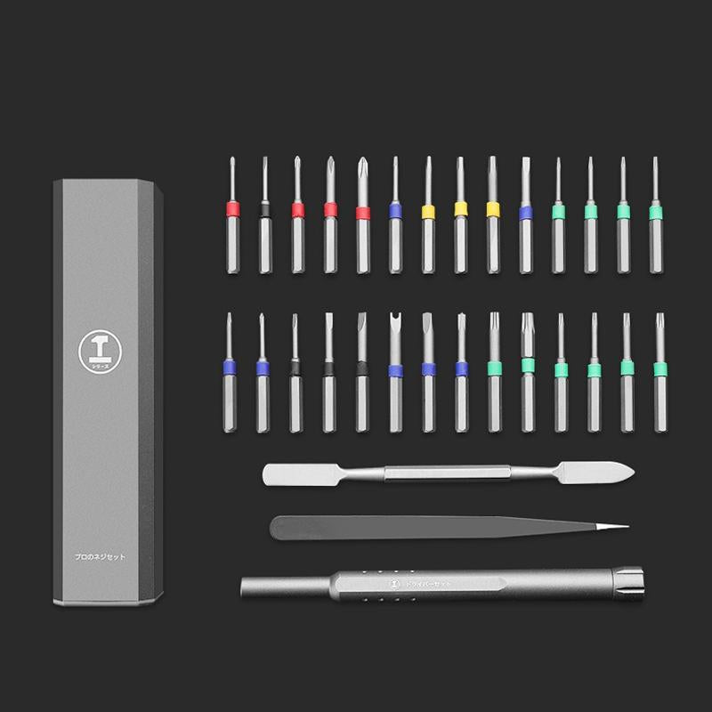 30-In-1 Aluminum Barrel Screw Knife Set For Disassembly And Maintenance-1915198112213897222