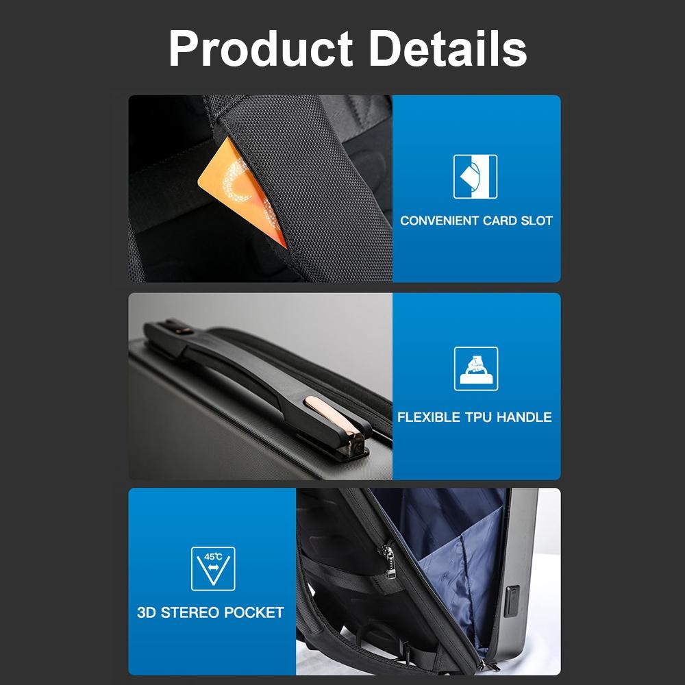 Waterproof Expandable Backpack With Usb Charging - Black Regular-1915197980491780102