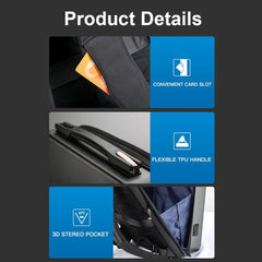 Waterproof Expandable Backpack With Usb Charging - Black Regular-1915197980491780102