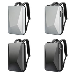 Waterproof Expandable Backpack With Usb Charging - Black Password Protected-1915197818411290625
